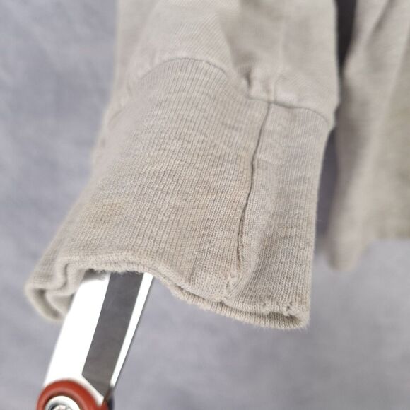 Vintage Polo Sport Ralph Lauren Shirt Mens Large Gray Logo Spellout Long Sleeve - Picture 9 of 16